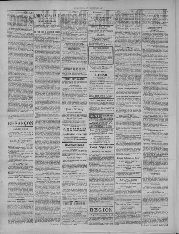 09/03/1922 - La Dépêche républicaine de Franche-Comté [Texte imprimé]