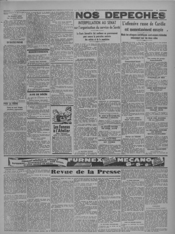 21/02/1940 - Le petit comtois [Texte imprimé] : journal républicain démocratique quotidien