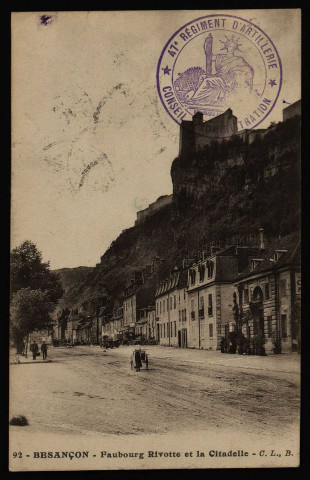 - Besançon - Faubourg Rivotte et la Citadelle [image fixe] , Besançon (Doubs) : Phototypie artistique de l'Est C. Lardier, C. L. B.