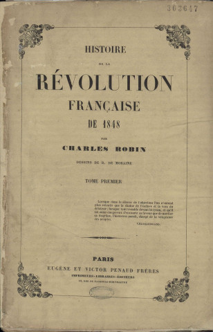 Histoire de la Révolution française de 1848 / . T.1