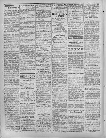 07/06/1919 - La Dépêche républicaine de Franche-Comté [Texte imprimé]