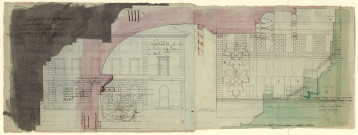 Hôtels Tassin de Villiers et Tassin de Moncourt, à Orléans. Esquisses de profils et élévations / Pierre-Adrien Pâris , [S.l.] : [P.-A. Pâris], [1791]