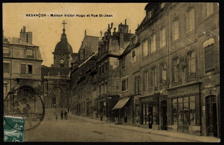 Besançon - Maison Victor Hugo et rue St-Jean [image fixe] , 1904-1909