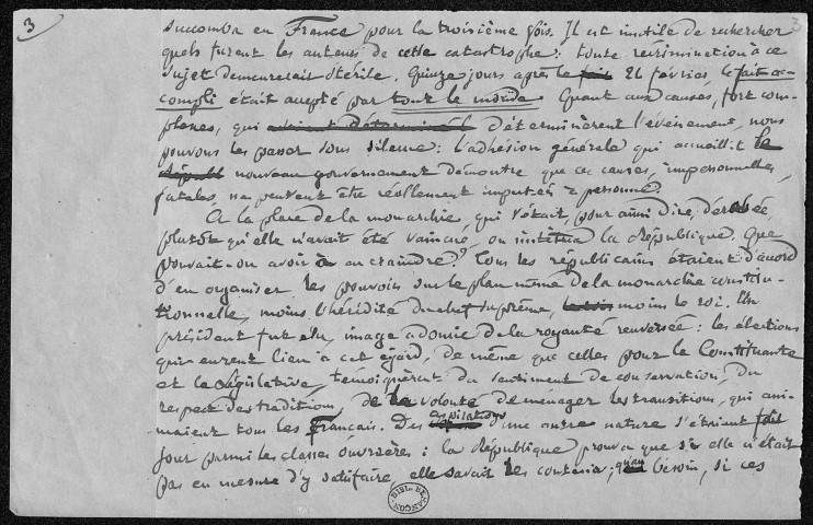 Ms 2605 - Pierre-Joseph Proudhon. "Essai d'une philosophie populaire".