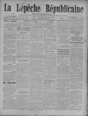09/03/1920 - La Dépêche républicaine de Franche-Comté [Texte imprimé]