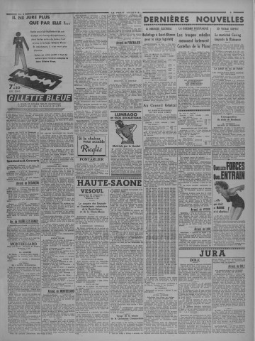 13/06/1938 - Le petit comtois [Texte imprimé] : journal républicain démocratique quotidien