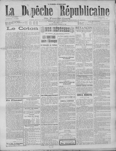 03/05/1921 - La Dépêche républicaine de Franche-Comté [Texte imprimé]