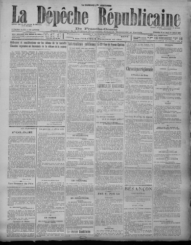 15/07/1928 - La Dépêche républicaine de Franche-Comté [Texte imprimé]