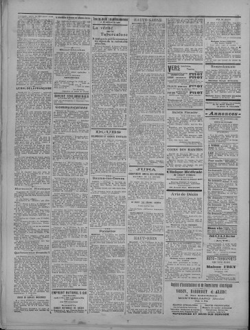 27/02/1920 - La Dépêche républicaine de Franche-Comté [Texte imprimé]