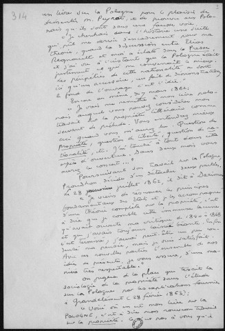 Ms 2915 - Tome III. Papiers de Michel Augé-Laribé se rapportant à l'édition des œuvres complètes de Proudhon chez Rivière