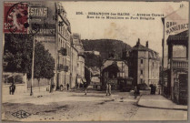 Avenue Carnot, rue de la Mouillère et fort de Bregille.