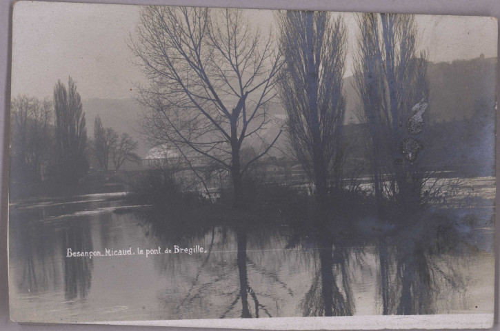 Besançon - Micaud, le pont de Bregille [image fixe] , Pontarlier : Photographiée sur Appareil Rotatif - F. Borel, 1897/1903