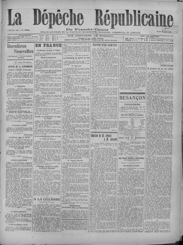 28/08/1919 - La Dépêche républicaine de Franche-Comté [Texte imprimé]