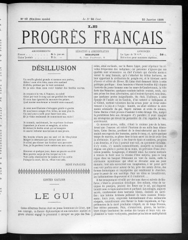 25/01/1898 - Le Progrès français [Texte imprimé]
