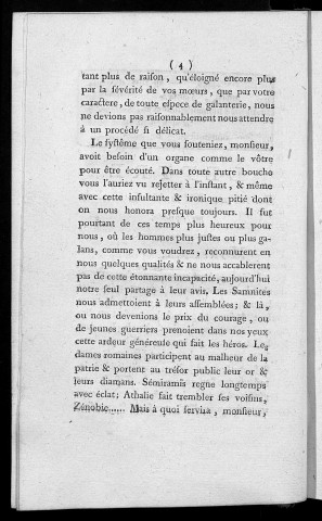 Lettre de M. de * * * à M. G. T. à la métropole
