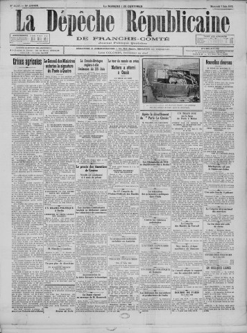 07/06/1933 - La Dépêche républicaine de Franche-Comté [Texte imprimé]