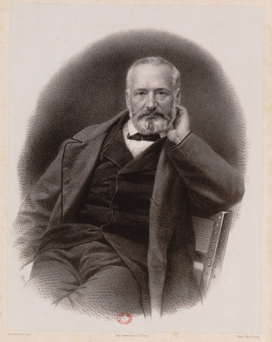 [Victor Hugo] [image fixe] / Bornemann  ; Pierre Petit , Paris : Imp. Lemercier et Cie Paris, 1860/1865