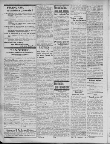 07/05/1932 - La Dépêche républicaine de Franche-Comté [Texte imprimé]