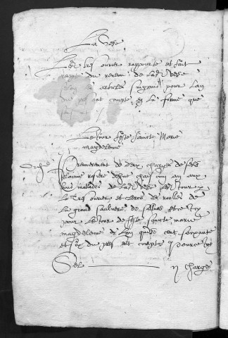 Comptes de la Ville de Besançon, recettes et dépenses, Compte de Jehan Grégoire(1er juin 1566 - 31 mai 1567)
