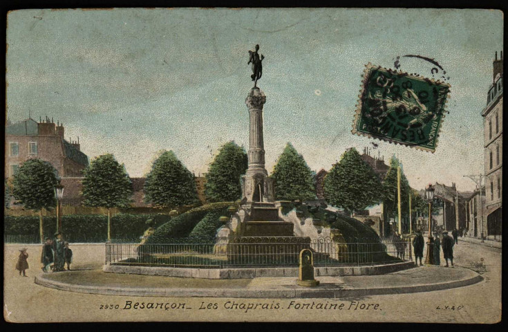Besançon - Besançon - Les Chaprais. La Fontaine Flore. [image fixe] , Besançon : LV &amp; Cie, 1900/1910