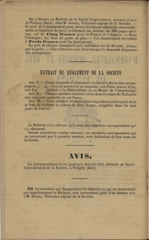 01/01/1881 - Bulletin de la Société d'agriculture, sciences et arts de Poligny [Texte imprimé]