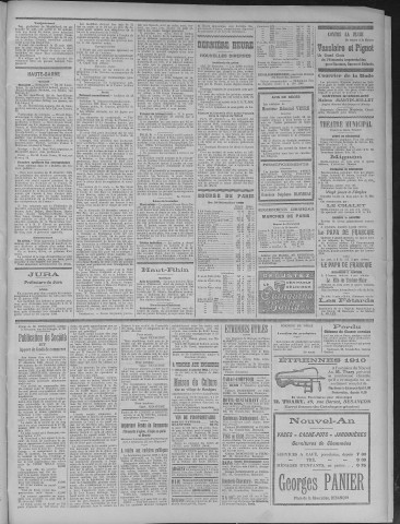 30/12/1909 - La Dépêche républicaine de Franche-Comté [Texte imprimé]