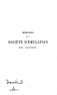 01/01/1865 - Mémoires de la Société d'émulation du Doubs [Texte imprimé]
