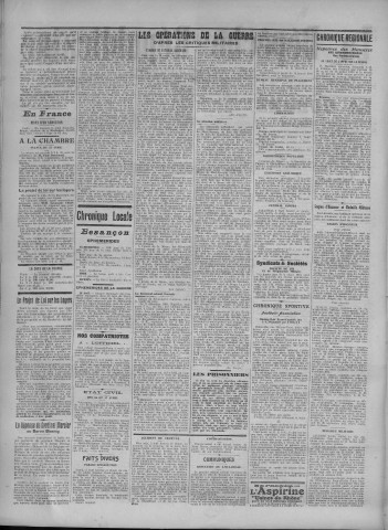 18/04/1916 - La Dépêche républicaine de Franche-Comté [Texte imprimé]