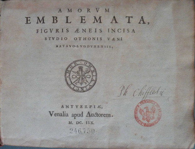 Amorum emblemata figuris aeneis incisa studio Othonis Vaeni Batavo-Lugdunensis