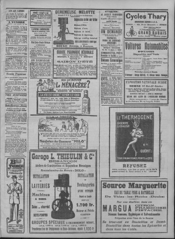 04/08/1914 - La Dépêche républicaine de Franche-Comté [Texte imprimé]