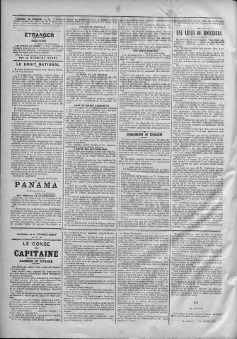 21/12/1888 - La Franche-Comté : journal politique de la région de l'Est