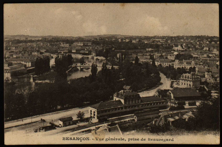 Besançon-les-Bains. Bastion de Beauregard et gare de la Mouillère [image fixe] , Mulhouse : Braun & Cie, 1904/1930