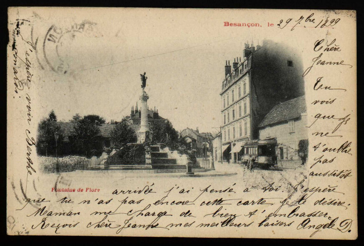 Besançon - Fontaine de Flore [image fixe] , 1897/1899