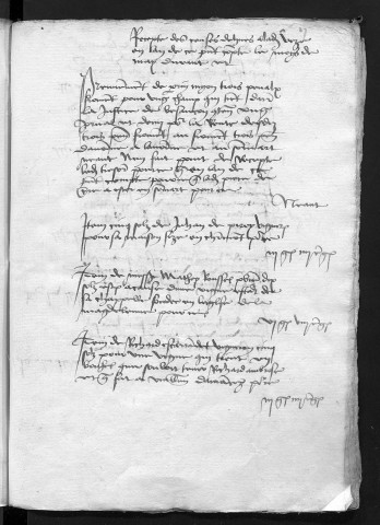 Comptes de la Ville de Besançon, recettes et dépenses, Compte de Mathey de Buz (1er janvier - 31 décembre 1488)