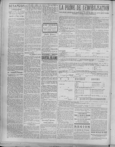 07/04/1919 - La Dépêche républicaine de Franche-Comté [Texte imprimé]
