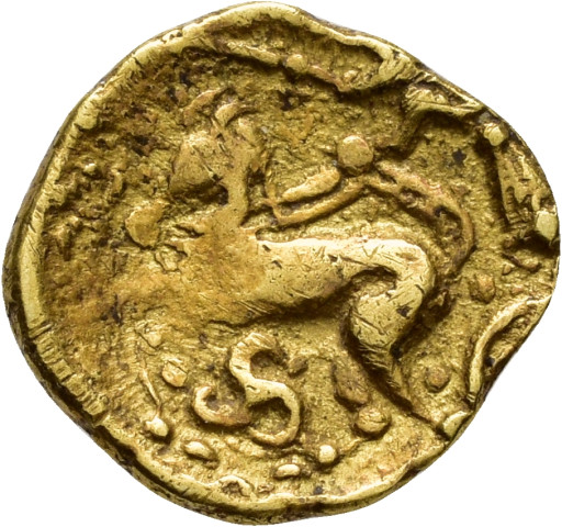 A.GX.20 - pièce de monnaie ; quart de statère
