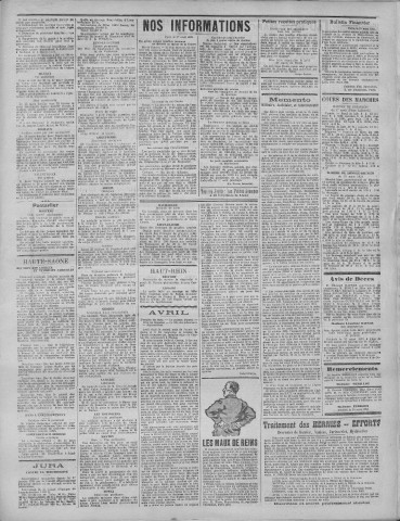 02/04/1921 - La Dépêche républicaine de Franche-Comté [Texte imprimé]