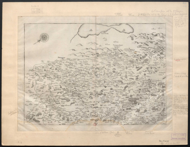 Carte généralle de la Franche-Comté. 4 lieues. [Document cartographique] , 1634-1637