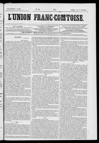 31/07/1871 - L'Union franc-comtoise [Texte imprimé]