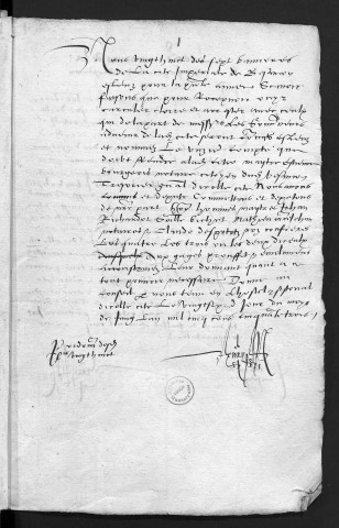 Comptes de la Ville de Besançon, recettes et dépenses, Compte de Estienne Bourgeois (1er janvier - 31 décembre 1553)