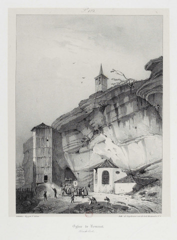 Eglise de Remonot [image fixe] : Franche-Comté / Sabatier. fig. par Adam, lith. de Engelmann, rue du faub. Montmartre n° 6 , Paris : Engelmann, 1800/1899