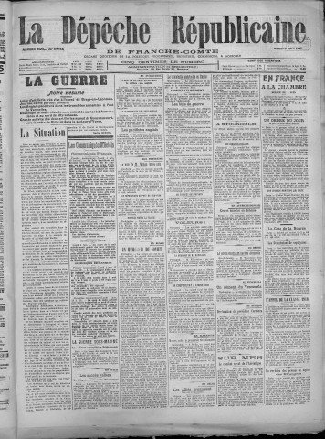 05/06/1917 - La Dépêche républicaine de Franche-Comté [Texte imprimé]