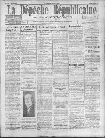 26/03/1932 - La Dépêche républicaine de Franche-Comté [Texte imprimé]