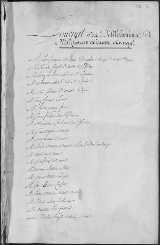 Registre des délibérations municipales 1er janvier - 31 décembre 1779