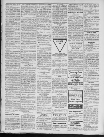 06/06/1931 - La Dépêche républicaine de Franche-Comté [Texte imprimé]