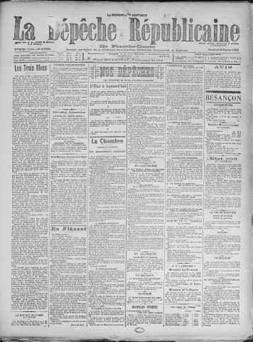 08/02/1924 - La Dépêche républicaine de Franche-Comté [Texte imprimé]