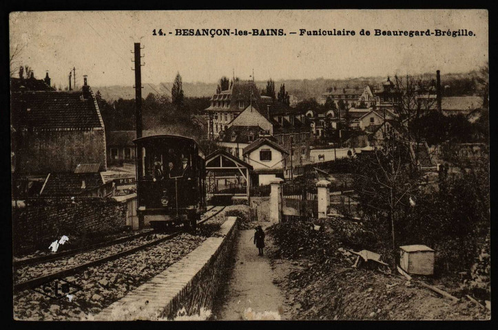 Besançon - Besançon - Funiculaire de Beauregard-Bregille. [image fixe] , Besançon : Phototypie artistique de l'Est C. Lardier, Besançon (Doubs), 1904/1913