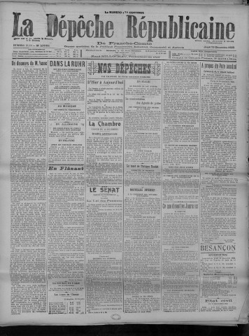 13/12/1923 - La Dépêche républicaine de Franche-Comté [Texte imprimé]