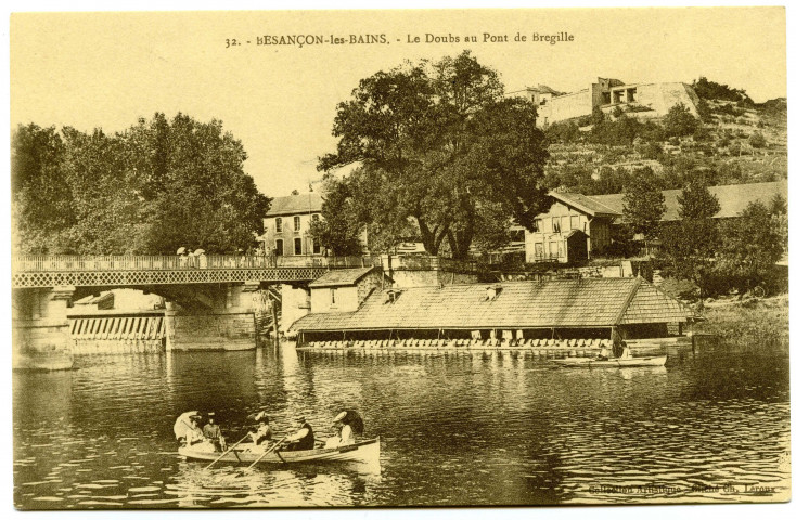 Besançon-les-Bains. - Le Doubs au Pont de Bregille [image fixe] , 1904/1918