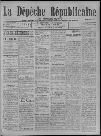 23/05/1911 - La Dépêche républicaine de Franche-Comté [Texte imprimé]
